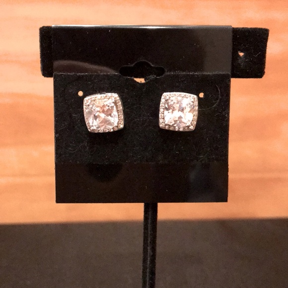 Jewelry - Diamond Stud Earrings with Diamond Halo